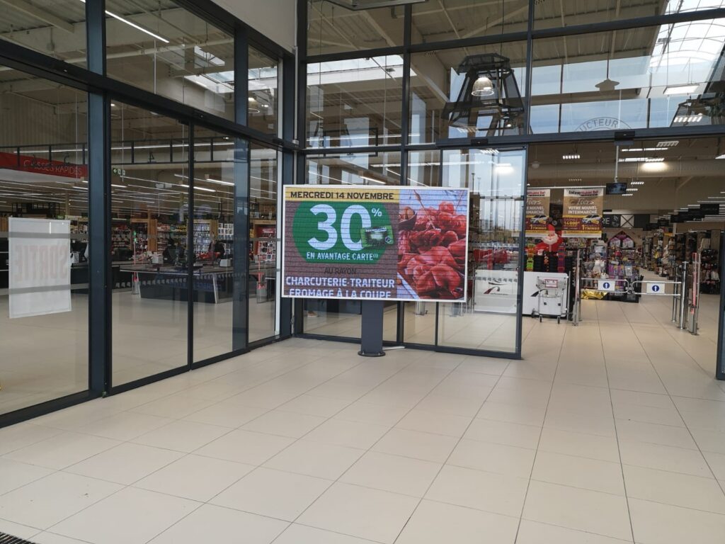 écran-led-supermarché